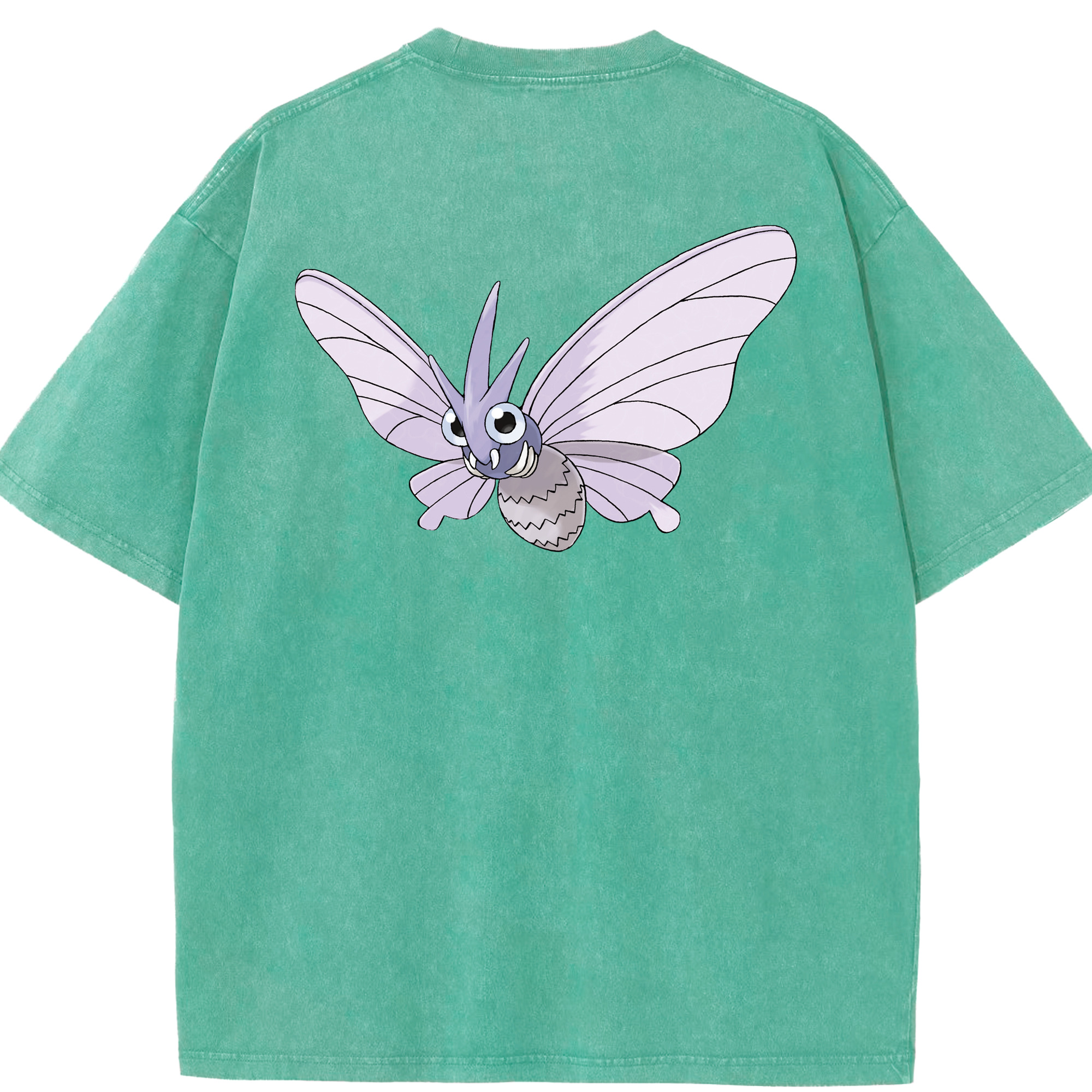 （画像用） ポケットモンスター Pokémon 綿100% ヴィンテージ風 半袖Tシャツ（背面プリント）